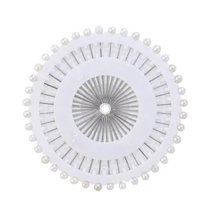 Pearl head sewing pins wheel round plastic container straight pins for quilting crafts
