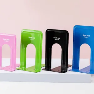 Metal bookend student desktop bookshelf book clip organizer storage rack stand holder
