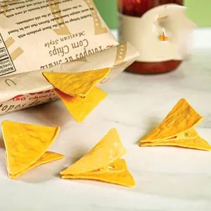 Clips creative per patatine, mollette per sacchetti di snack, organizer per alimenti in plastica.