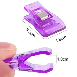 Multipurpose Plastic Sewing Clips Quilting Binding Clamps For Craft DIY Office Document Organization