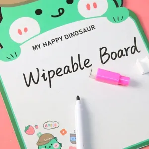 Cute cartoon dinosaur erasable drawing board for kids early education and creative doodling