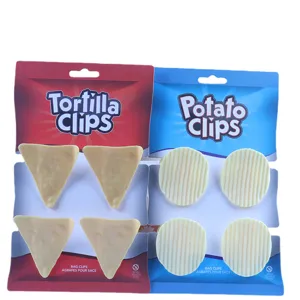Clip creative per sacchetti di patatine in plastica per sigillare snack da cucina e documenti