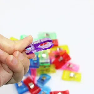 Colorful plastic sewing quilting clips wonder clips for fabric binding craft 100pcs