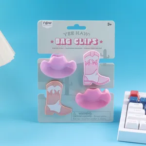 Set di clip per sacchetti di plastica a forma di cappello e stivale da cowboy per cucina