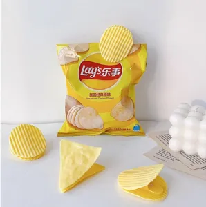 Creatieve Aardappelchips Koekje Schelp Tanden Plastic Bindklemmen Schattige Snack Zak Sluitingsclips Kantoor Kantoorbenodigdheden
