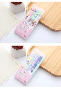 Twee sets kleurrijke decoratieve 6-delige lijmpennen, ideaal voor scrapbooking en knutselen