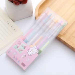 Set van 6 pastelkleurige sneldrogende lijmpennen voor scrapbooking en knutselen