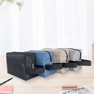 Borsa da Toeletta da Viaggio in Tessuto Oxford Impermeabile Pochette per Trucco Portatile Borsa di Stoccaggio Multifunzionale Per Uomini e Donne