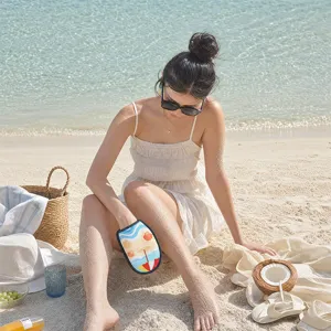 Gant de suppression de sable de plage pour un nettoyage facile, outil doux anti-sable marin