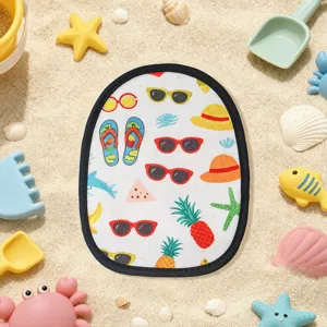 Gant de plage pour enfants pour enlever le sable avec motif d'ete, tissu doux.