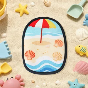 Gant d'enlèvement de sable de plage pour enfants, gant de nettoyage de sable doux pour le jeu.