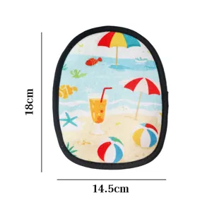 Gant de plage pour enfants pour enlever le sable outil de nettoyage d'été 18x14,5cm