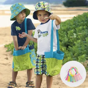 Kinder Strandspielzeug Aufbewahrungstasche Tragbare Atmungsaktive Netztasche Outdoor Kleinkram Organizer Kinder Spielzeug Tasche
