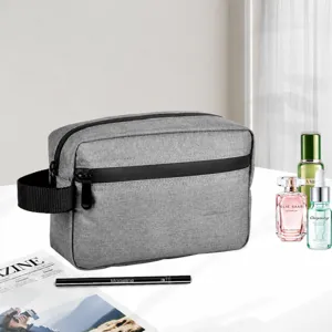 Oxford Cloth Travel Toiletry Bag Double Layer Waterproof Makeup Pouch Portable Storage Organizer Bag For Men Women
