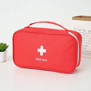 Sac de premiers secours rouge portable trousse médicale d'urgence pour maison et voyage