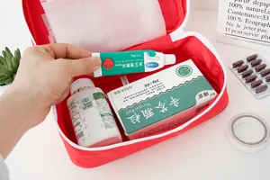 Sac médical d'urgence portable grande trousse de premier secours rouge blanc sac de rangement maison