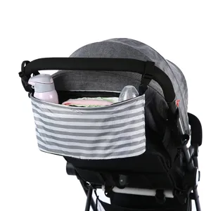 Baby Stroller Organizer Bag Multi-Functional Waterproof Oxford Storage Bag Stroller Accessories Prams Hanging Storage Bag