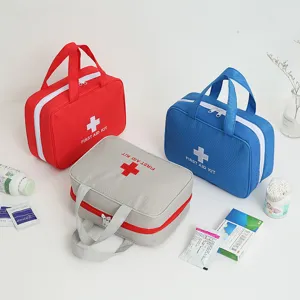 Sac de premiers secours portable organisateur médical pour voyage à la maison en plein air.