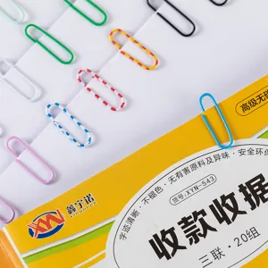 Large colored paper clips detail shot, anti-rust clips for school and office file use.