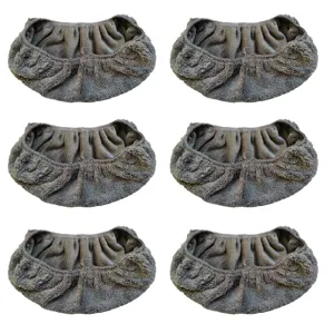 Microfiber mop pad replacement for flat mops, reusable washable wet dry cleaning cloth 6pcs