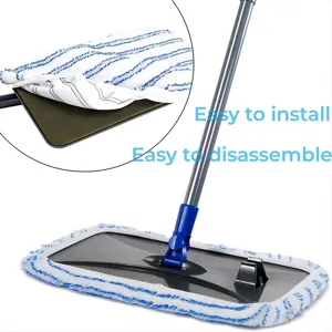 Reusable Microfiber Mop Replacement Pad Flat Mop Cleaning Cloth Washable Floor Cleaning Tool For Household