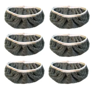 Microfiber mop replacement pads, washable and reusable flat mop cloth cover for dry and wet use.