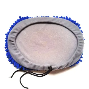 Fundas de repuesto para mopa de lavado de coches de chenilla azul con cordón detalle