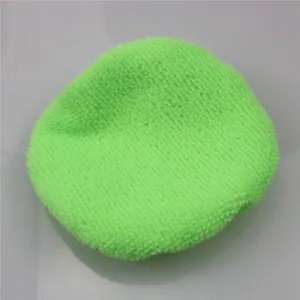 Tampone di pulizia per auto in microfibra verde cuffia di lucidatura morbida per veicoli