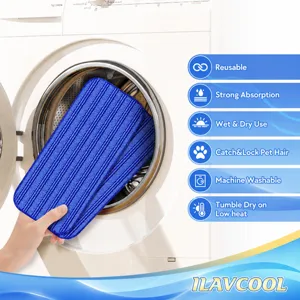 Reusable microfiber mop replacement pads for Swiffer Wet Jet, strong absorption and machine washable.