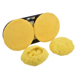 Window cleaner robot replacement pads set with microfiber cleaning cloths and base accessories
