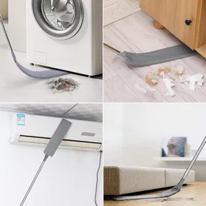 Οικιακό πτυσσόμενο κάλυμμα βούρτσας ξεσκονρόματος για καθαρισμό κάτω από καναπέ κρεβάτι