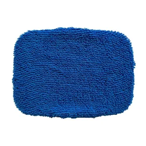 Blue microfiber replacement cloth cover for car windshield cleaning brush and window cleaner.