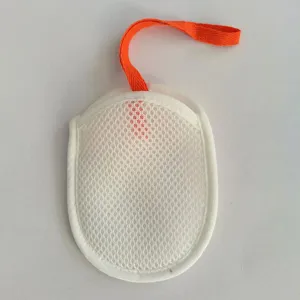 Sandwich Mesh Soap Bag Foaming Net Exfoliating Pouch Soap Saver With Lanyard For Bathroom Cleaning Daily Use