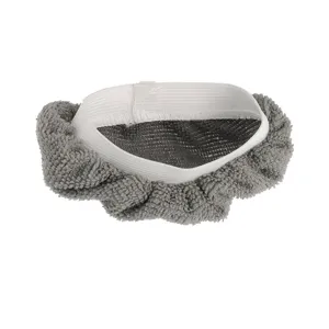 Steam cleaner replacement cloth cover, grey microfiber mop accessory for portable cleaning tool.