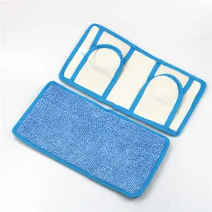 Cabezal de tela para mopa plana de repuesto almohadilla de microfibra limpieza hogar