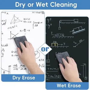 Microfiber cleaning cloth magnetic eraser for whiteboard and blackboard dry wet use
