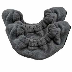 Coprilama per pattini da ghiaccio in pile grigio per pattinaggio artistico e scarpe da hockey