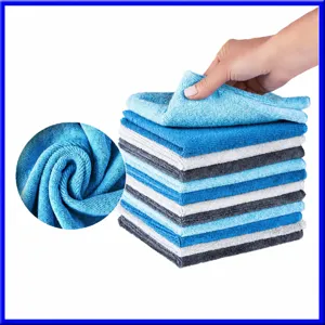 Microfiber Cleaning Towel Super Absorbent Car Wash Drying Cloth Household Kitchen Cleaning Cloth For Glassware Car Interior
