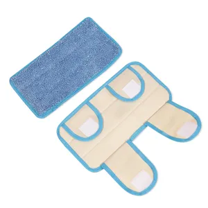 Set de repuesto de mopa plana y accesorios para cabezal de fregona, limpieza eficiente y fácil.