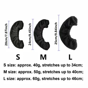 Tabella taglie coprilama per pattini da ghiaccio con dimensioni, peso e lunghezza estensibile.