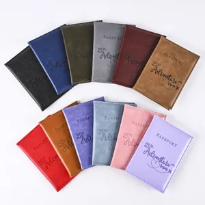 PU Leather Passport Holder Cover Travel Organizer Multifunctional Passport Wallet Card Holder Case For Women Men