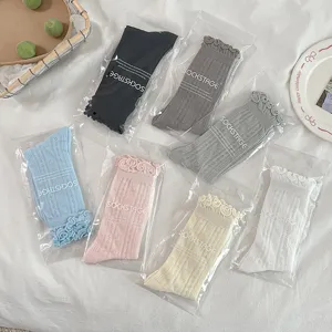 Sockstage fruchtling sommer mesh volant damensocken schick ballet stil damen socken duenn