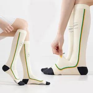 Breathable mesh compression athletic socks for women fitness running yoga training