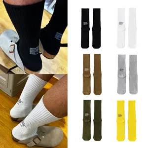 Unisex Casual Baumwollmischung Crew Socken Japanischer Stil Buchstaben Druck Lange Socken