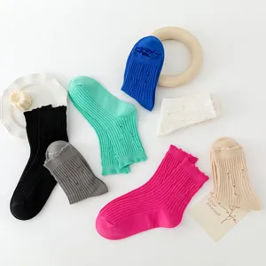 Trendy thin distressed mid-calf socks for men and women, casual and stylish daily wear.