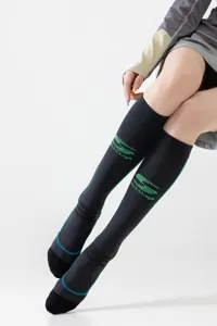 Breathable mesh compression socks for women fitness running yoga. Calf support sports gear.