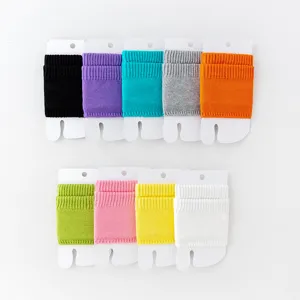 Candy color half sole socks knit arch support foot covers comfortable summer style 9pcs