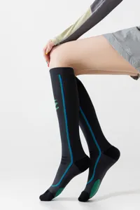 Women athletic compression calf socks for running sports fitness breathable athletic leg sleeves
