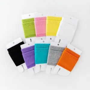 Candy color knitted arch socks half palm socks short tube socks for women fashion style
