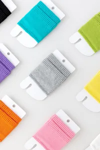 Colorful knitted arch sock covers candy color foot warmers set for women summer fashion style